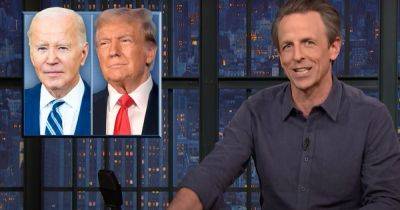 Joe Biden - Donald Trump - Seth Meyers - Seth Meyers Supercharges Joe Biden’s Dig At Donald Trump - huffpost.com - county White