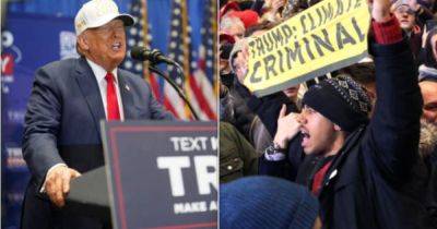 Joe Biden - Donald Trump - Doug Burgum - Ron Dicker - Donald Trump Talks Down To Protesters With 'Mommy' Sendoff At Iowa Rally - huffpost.com - Usa - Washington - state Iowa - state North Dakota