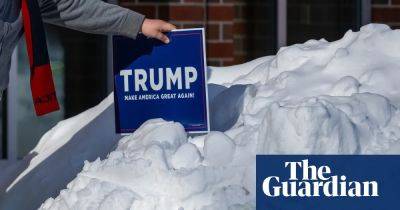 Donald Trump - Nikki Haley - Ron Desantis - Vivek Ramaswamy - Asa Hutchinson - Ryan Binkley - Trump keeps lead as Iowa Republicans prepare for caucuses in brutal cold - theguardian.com - state Iowa - state Florida - state Arkansas - Des Moines