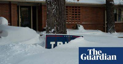Donald Trump - Nikki Haley - Ron Desantis - Icy battle for democracy in Iowa with Trump expected to win caucuses in an avalanche - theguardian.com - Usa - state Iowa - state Florida - Des Moines