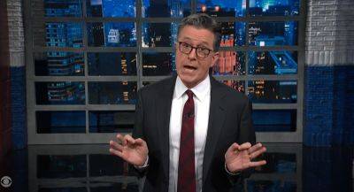 Donald Trump - Stephen Colbert - Arthur Engoron - Amelia Neath - Trump roasted by Stephen Colbert for fraud trial rant - independent.co.uk - Usa - city New York - New York - Spain - county Newton - county Wayne