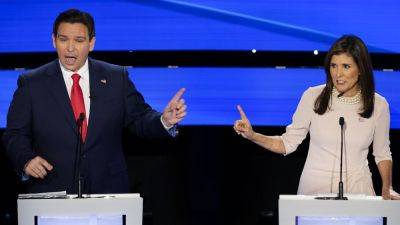 Joe Biden - Donald Trump - Nikki Haley - Ron Desantis - MEG KINNARD - Bernie Moreno - Haley - Another Republican debate is canceled after Haley says she’ll only participate if Trump does, too - apnews.com - state South Carolina - state New Hampshire - state Florida - state Ohio - Columbia, state South Carolina