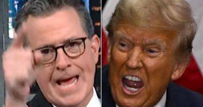 Donald Trump - Trump - Stephen Colbert - Ed Mazza - Hannibal Lecter - Stephen Colbert Chews Apart Trump's Brazenly Weird New Claim - huffpost.com - Usa - state New Hampshire - county Colbert