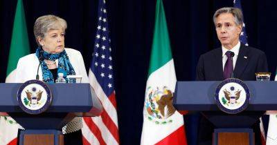 Antony Blinken - Alejandro Mayorkas - Julia Ainsley - U.S., Mexican officials to resume talks on stemming migrant surge at D.C. meeting - nbcnews.com - Washington - Mexico - Venezuela - Guatemala