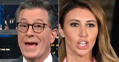 Donald Trump - Alina Habba - Stephen Colbert - Ed Mazza - Stephen Colbert Mocks Trump Attorney Alina Habba With All-Too-Blunt Reality Check - huffpost.com