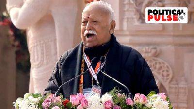 From Ram Temple event, Mohan Bhagwat calls for shunning disputes, flags rise of ‘new Bharat’