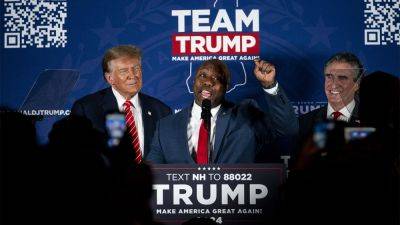 Donald Trump - Nikki Haley - Tim Scott - Brandon Gillespie - After Trump - Fox - Haley - Trump Says - Tim Scott sets crowd alive with one-liner after Trump says he ‘must really hate’ Haley - foxnews.com - state South Carolina - state New Hampshire - county Granite - county Scott