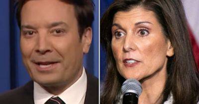 Jimmy Fallon Flips Nikki Haley Campaign's Awkwardly-Worded Memo Back At Her