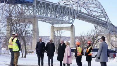 Joe Biden - Donald Trump - SEUNG MIN KIM - SCOTT BAUER - Biden revisits decaying Wisconsin bridge to announce $5B for infrastructure in election year pitch - apnews.com - state Pennsylvania - Washington - state Minnesota - state Michigan - state Wisconsin - county Lake