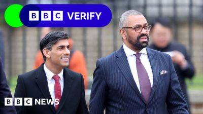 James Cleverly - Government's asylum figures show uncleared backlog - bbc.com