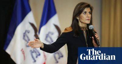 Donald Trump - Nikki Haley - Ron Desantis - Haley - Of Trump - US ‘won’t survive’ four more years of Trump ‘chaos’, Nikki Haley says - theguardian.com - Usa - state South Carolina - state Iowa - state New Hampshire - state Florida - state Indiana - Des Moines