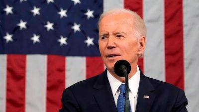 Joe Biden - Mike Johnson - Union Address - President Biden - Biden accepts House Speaker Johnson's invitation to deliver State of the Union address on March 7 - abcnews.go.com