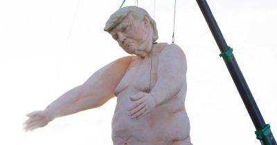 Naked Donald Trump Statue Shows Him In A Swing State