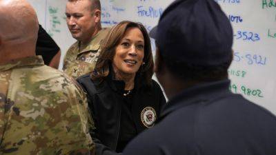 Harris, Biden take in Helene’s destruction in separate visits to Carolinas, Georgia