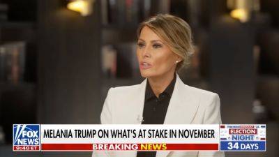 Donald Trump - Melania Trump - Sean Hannity - Fox - James Liddell - Melania Trump reveals how she reacted when Donald first announced he was running for president - independent.co.uk