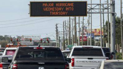 Tampa Bay hasn’t been hit directly by a major hurricane since 1921. Milton may be the one