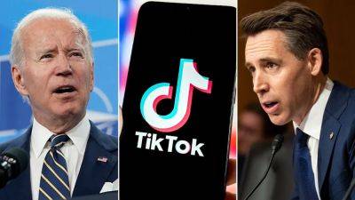 Josh Hawley - Tom Cotton - Sean Hannity - Jamie Joseph - Hawley calls out Biden campaign for using TikTok after president signed law banning it from federal devices - foxnews.com - Usa - China - county Divide