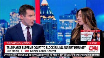 Donald Trump - Jack Smith - Elie Honig - Kristine Parks - By Trump - CNN legal analyst surprised to learn on the air he's cited by Trump team in Supreme Court appeal: 'I am?' - foxnews.com - Usa