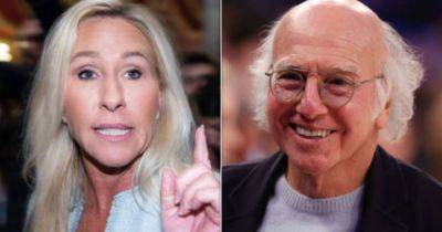 Donald Trump - Marjorie Taylor Greene - Bruce Springsteen - Marjorie Taylor - Ron Dicker - Taylor - Marjorie Taylor Greene's Rant At 'Curb Your Enthusiasm' Is Comedy Gold - huffpost.com - Georgia - state California - Britain - city Atlanta - city Hollywood