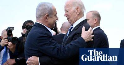 Joe Biden - Donald Trump - Benjamin Netanyahu - On Gaza - Biden inches away from Netanyahu as Israeli PM fails to heed US on Gaza - theguardian.com - Usa - Israel - city Jerusalem
