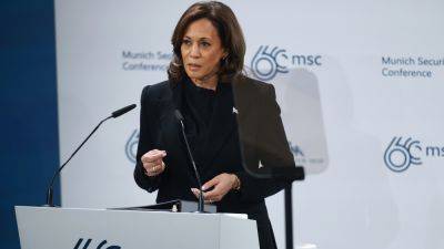 Harris says Russia is responsible for Navalny's death
