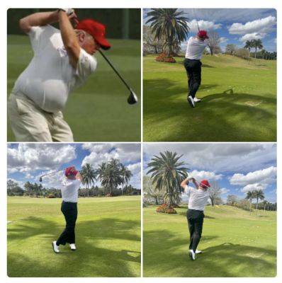 Donald Trump - America Great Again - Kelly Rissman - Trump claims photo of him looking out of shape while playing golf must have been AI-altered - independent.co.uk - Georgia - New York - city Atlanta