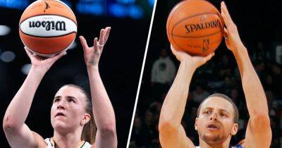 Point - NBA's Steph Curry beats WNBA's Sabrina Ionescu in first head-to-head 3-point challenge - nbcnews.com - city Las Vegas - city Indianapolis