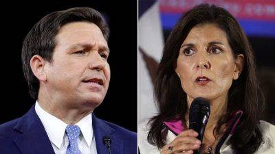 Donald Trump - Nikki Haley - Ron Desantis - Brian Kilmeade - Taylor Penley - Haley - Ron DeSantis accuses Nikki Haley of appealing to 'liberal' t-shirt wearers: 'She's poisoned the well' - foxnews.com - state Iowa - state Florida - state Hawkeye