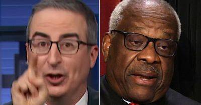 Clarence Thomas - Ed Mazza - John Oliver - John Oliver Gives Clarence Thomas Huge Incentive To 'Get The F**k' Off SCOTUS Now - huffpost.com