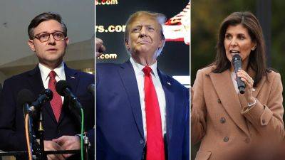 Nikki Haley - Mike Johnson - Trump - Elizabeth Elkind - MAR - Fox - Haley - Speaker Johnson talks 2024 with Trump at Mar-a-Lago as Haley vows to stay in GOP primary - foxnews.com - Usa - state Iowa - state New Hampshire - state Florida - state Nevada - county Palm Beach - Virgin Islands