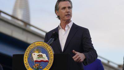 Gavin Newsom - Bill - California governor launches ads to fight abortion travel bans - apnews.com - state California - state Idaho - state Mississippi - state Tennessee - state Oklahoma - city Sacramento - state Republican-Controlled