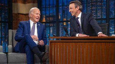 Biden shrugs off age concerns during friendly Seth Meyers chat: 'It's about how old your ideas are'