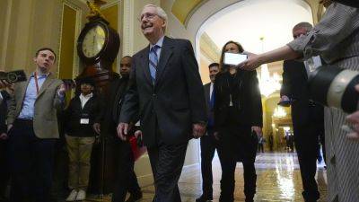 Joe Biden - Donald Trump - Mitch Macconnell - Bill - McConnell’s exit as Senate leader means new uncertainty as GOP falls in line with Trump - apnews.com - Usa - Washington - Ukraine - state Montana - Russia - county Falls