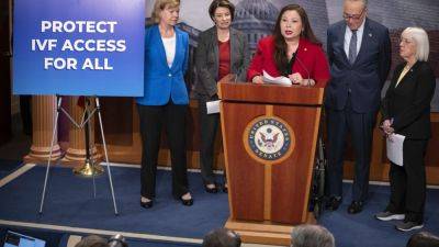 Bill - Tammy Duckworth - STEPHEN GROVES - Republicans block Senate bill to protect nationwide access to IVF treatments - apnews.com - Washington - state Mississippi - state Alabama