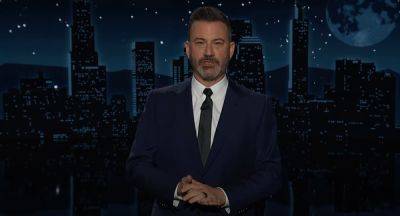 Jimmy Kimmel mocks Trump’s border visit as attempt ‘to sell golden high-tops on the streets of Juarez’