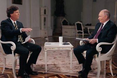 Joe Biden - Vladimir Putin - Tucker Carlson - Fox News - Gustaf Kilander - Putin claims if US stops giving Ukraine weapons the war will be over ‘in weeks’ - independent.co.uk - Usa - Ukraine - Russia - Poland - Latvia - county Tucker