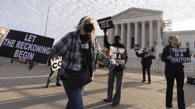 Joe Biden - Donald Trump - Justice Elena Kagan - The Supreme Court seems poised to reject efforts to kick Trump off the ballot over the Capitol riot - apnews.com - Usa - state Colorado - Washington - state Maine
