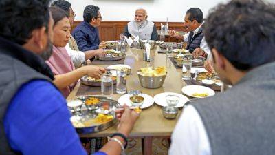 PM Modi banters with MPs during surprise lunch, reveals he sleeps for 3.5 hours, doesn't eat after 6 pm