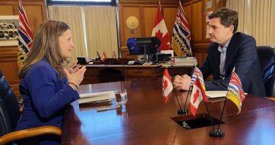 Housing front and centre as Freeland meets with Eby