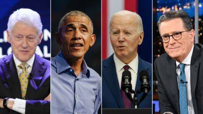 Biden, Clinton, Obama to appear at lavish fundraiser with Stephen Colbert