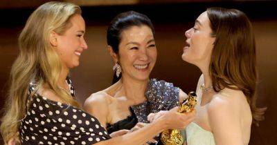 Michelle Yeoh Explains Why She Handed Emma Stone's Oscar To Jennifer Lawrence