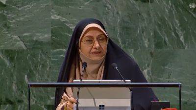 Top Iranian official calls for Israel to be kicked out of UN women’s rights conference