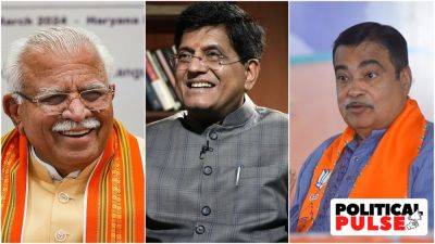 Vikas Pathak - Nitin Gadkari - Lok Sabha polls 2024: Gadkari, Khattar, Goyal in BJP second list, 28 MPs dropped - indianexpress.com - city Mumbai - city Delhi - city Bangalore
