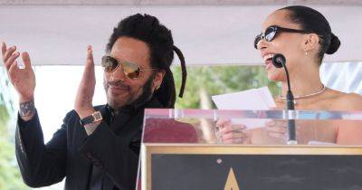 Lenny Kravitz - Jazmin Tolliver - Zoë Kravitz Teases 'Cool Dad' Lenny Over His See-Through Shirts At Walk Of Fame Ceremony - huffpost.com - Washington - Los Angeles