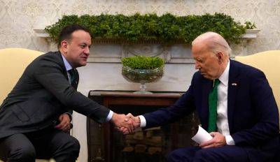 Watch as Biden and Ireland’s Varadkar attend St Patrick’s Day luncheon at US Capitol