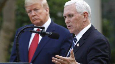 Former Vice President Mike Pence says he’s not endorsing Trump