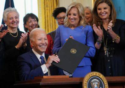 Joe Biden - Kamala Harris - Jill Biden - Katie Hawkinson - Biden announces historic investment into women’s menopause health - independent.co.uk - Usa - state California