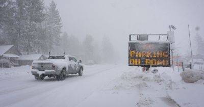 Lake Tahoe - Major California Blizzard Dumps Snow, Creates 'Impossible' Travel Conditions - huffpost.com - state California - state Nevada - county Reno - county Major - county Pacific - county Sierra