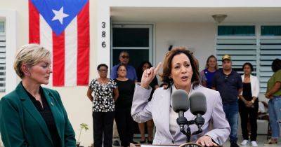 Joe Biden - Kamala Harris - Nicole Acevedo - Kamala Harris visits Puerto Rico for first time as vice president - nbcnews.com - Spain - Puerto Rico - county San Juan