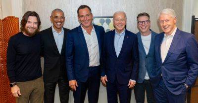Obama, Biden And Clinton Take Podcast Photo, But Jason Bateman’s Beard Steals The Show